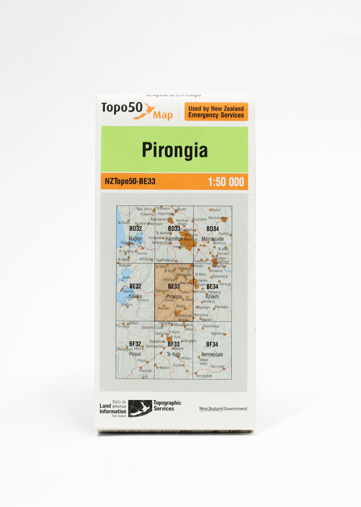 Land information NZ Topo 50-BE33 Pirongia