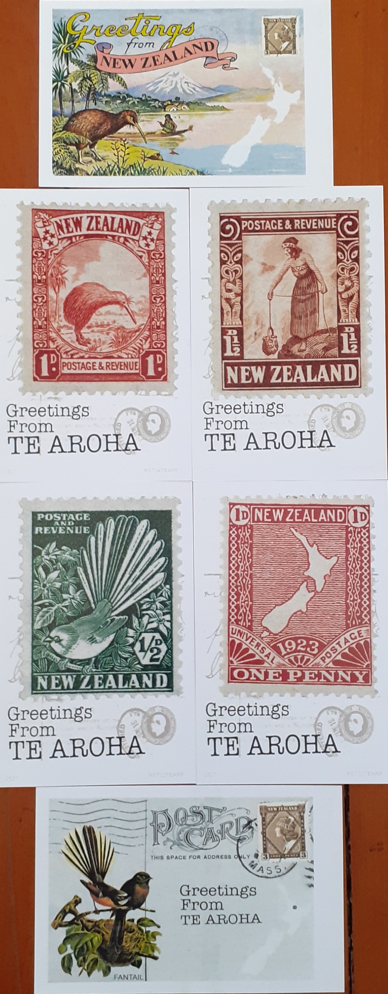 Te Aroha Postcard Pack 3
