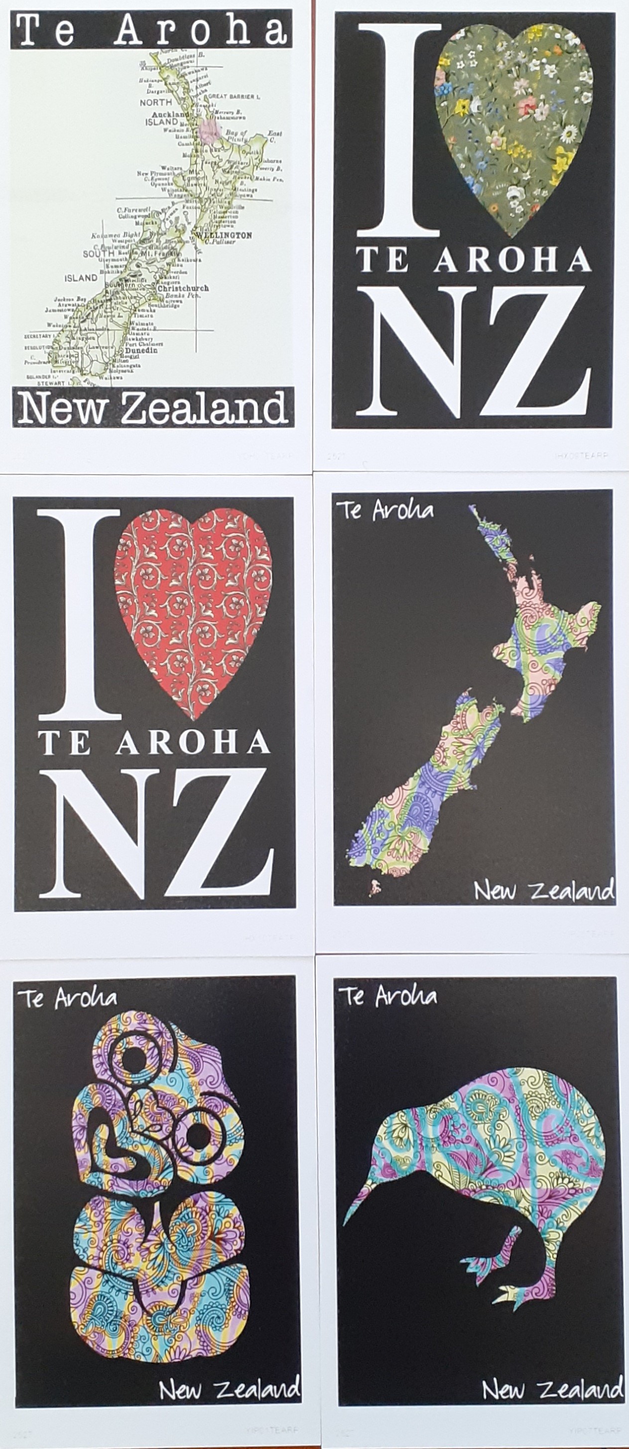 Te Aroha Postcard Pack 6